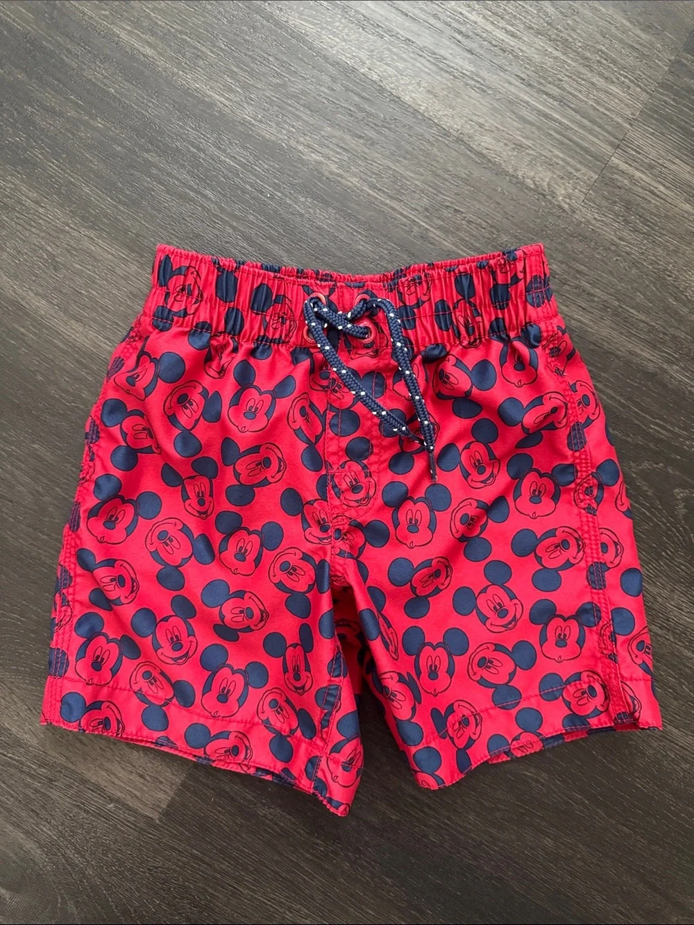 Disney GAP Red and Navy Mickey Mouse Swim Shorts